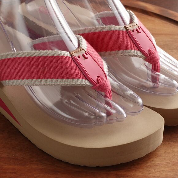 Tory Burch Pink and Tan Platform Sandals - Picture 5 of 12